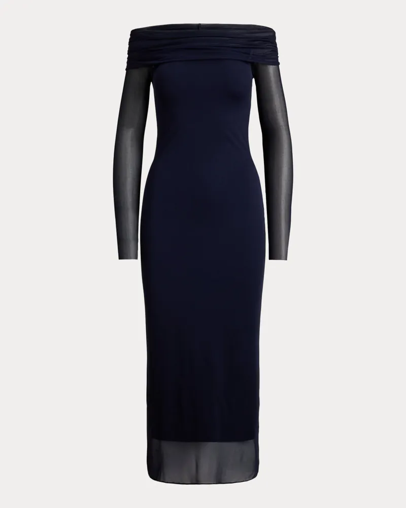 Ralph Lauren Jersey-Cocktailkleid Audria Blue