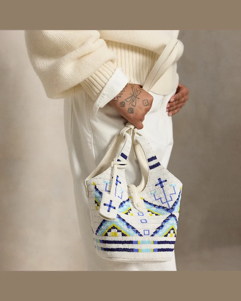 Ralph Lauren Tasche Polo Play PRL x TÓPA Wícozani White