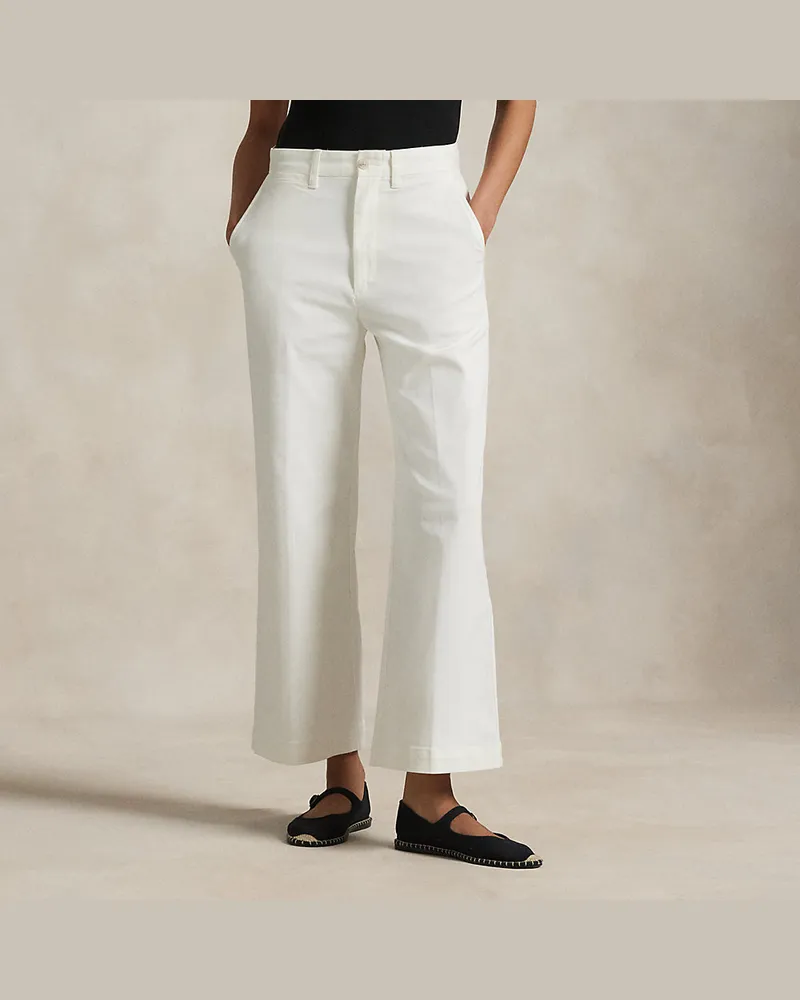Ralph Lauren Chinohose mit ausgestelltem Bein White