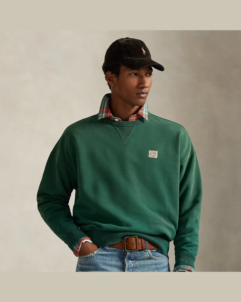 Ralph Lauren Relaxed-Fit Loopback-Fleece-Sweatshirt Green