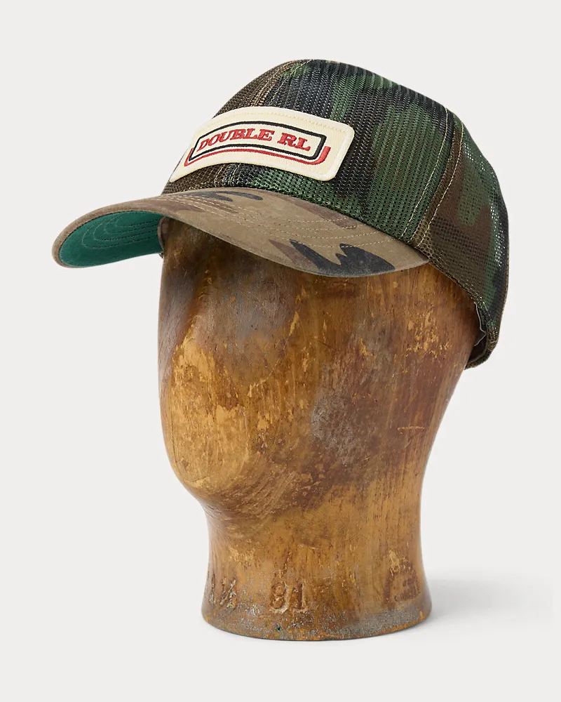 Ralph Lauren Camouflage-Truckerkappe aus Mesh Green