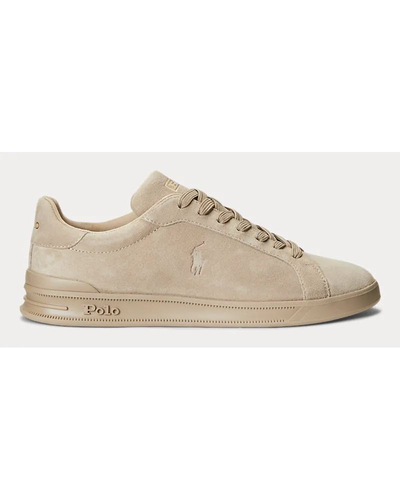 Ralph Lauren Wildleder-Sneaker Heritage Court II Cream