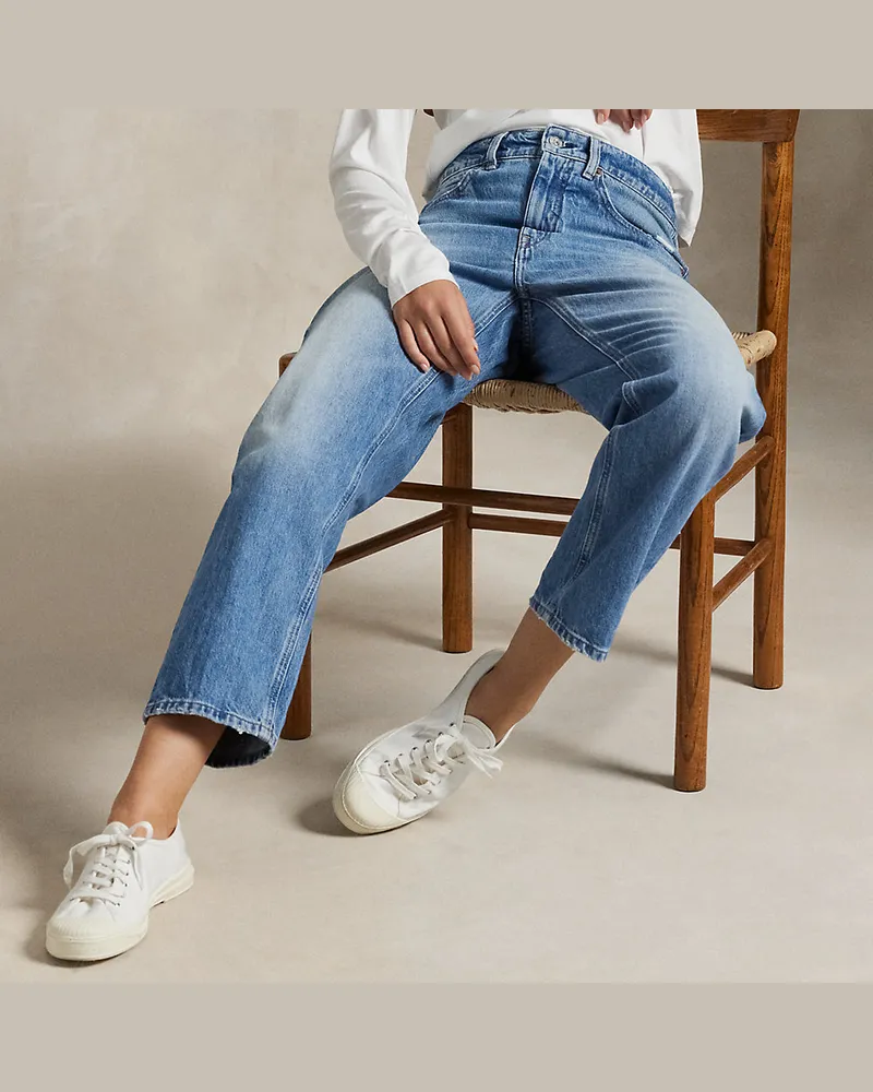 Ralph Lauren Legere, konisch zulaufende Jeans Multi