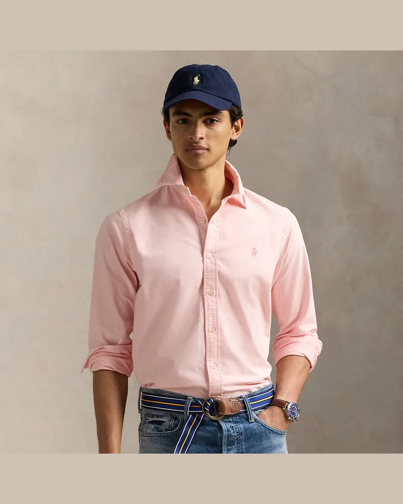 Ralph Lauren Mineralgefärbtes Classic-Fit Oxfordhemd Pink