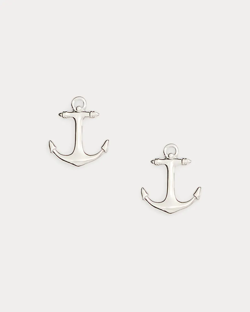 Ralph Lauren Anker-Ohrstecker aus Sterlingsilber Silver