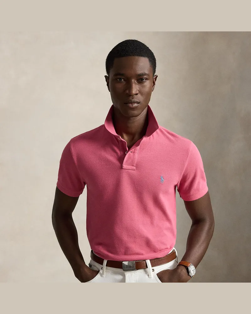 Ralph Lauren Slim-Fit Poloshirt aus Piqué Pink