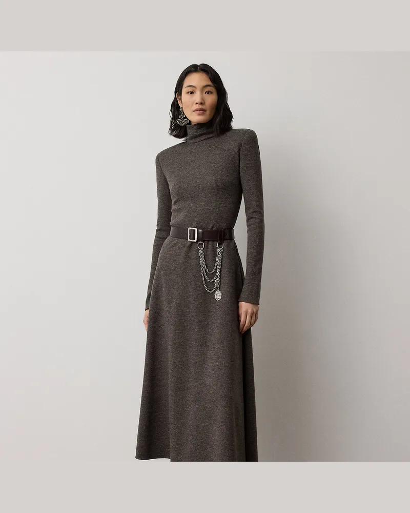 Ralph Lauren Fein gemustertes Tageskleid Emmerson Brown