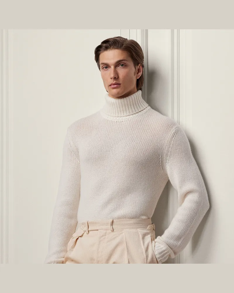 Ralph Lauren Rollkragenpullover aus Kaschmir Cream