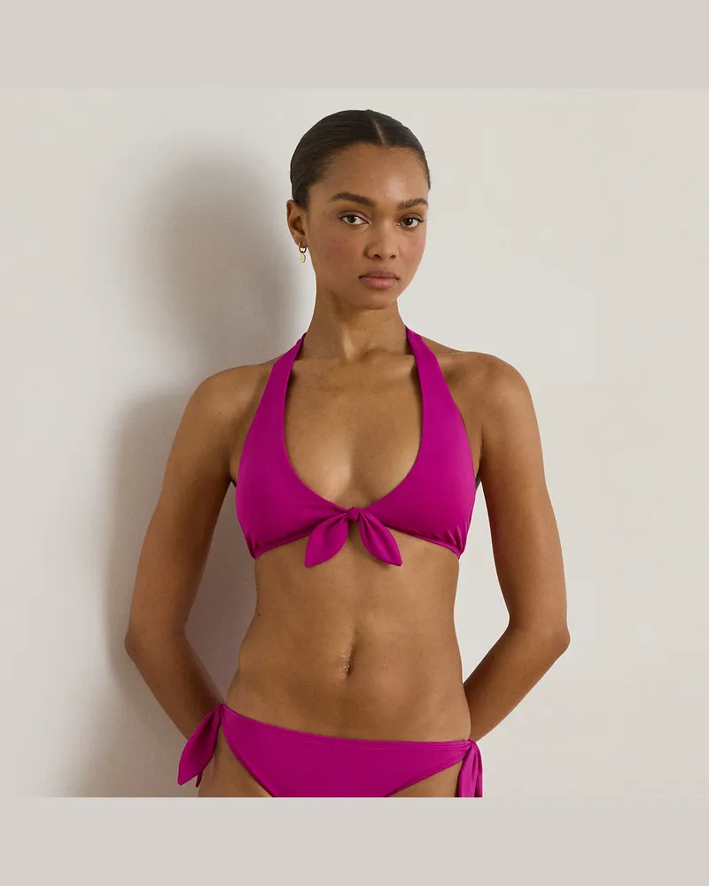 Ralph Lauren Gebundene Hipster-Bikinihose Purple