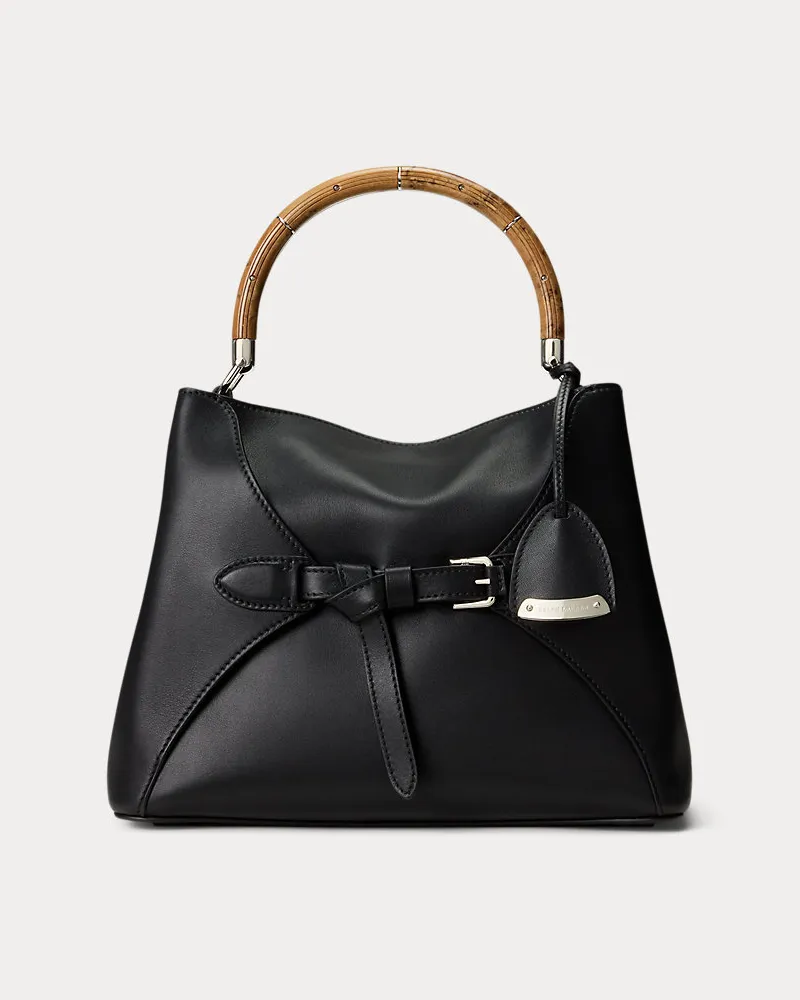 Ralph Lauren Die Kalbsledertasche  Ralph Lauren mit Griff Black