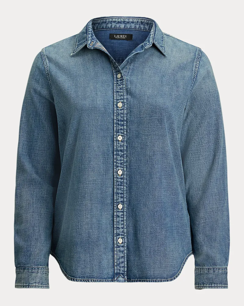 Ralph Lauren Plus Größen - Classic-Fit Jeanshemd Blue