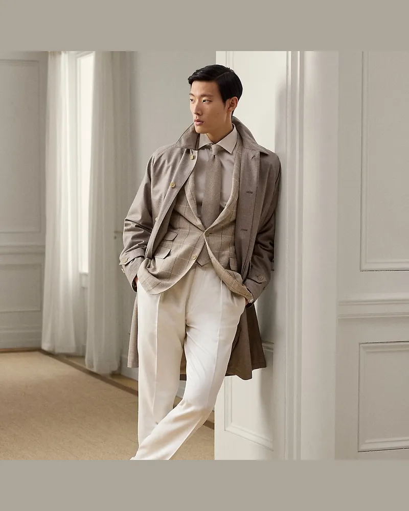 Ralph Lauren Woll-Kaschmir-Trenchcoat Waldridge Brown