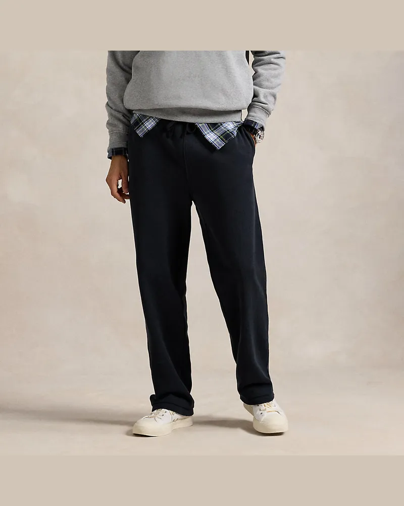 Ralph Lauren Loopback-Fleecehose mit Tunnelzug Black