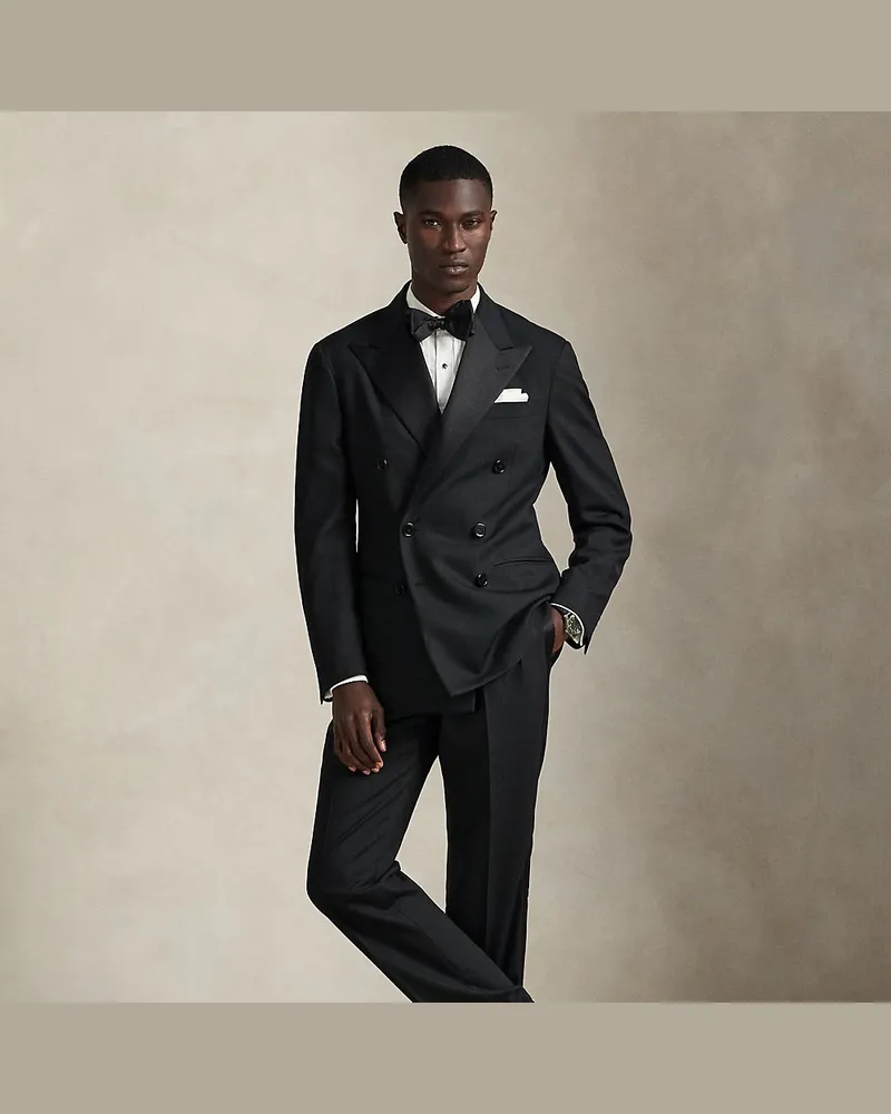 Ralph Lauren Tailored-Fit Polo-Smoking aus Barathea Black