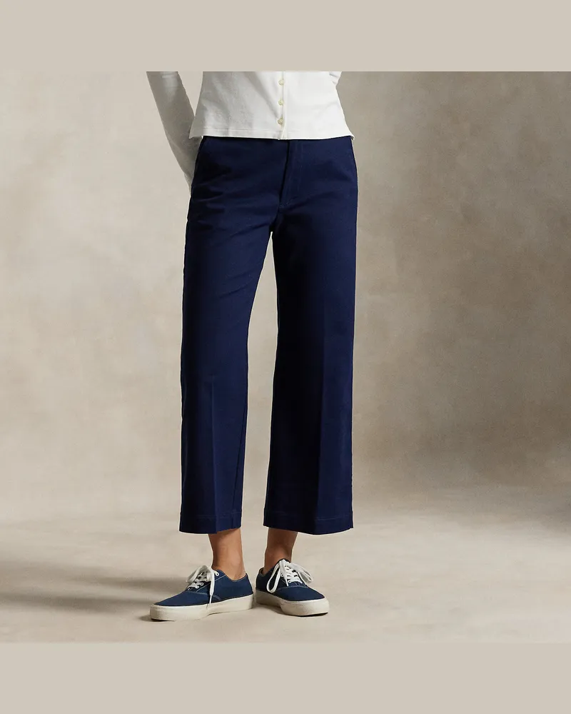 Ralph Lauren Chinohose mit ausgestelltem Bein Blue