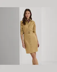 Ralph Lauren Stretch-Hemdkleid aus Baumwollmischung Tan