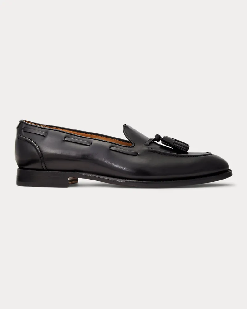 Ralph Lauren Kalbsleder-Loafer Luther mit Quasten Black