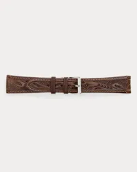 Ralph Lauren Armband aus handgearbeitetem Leder Brown