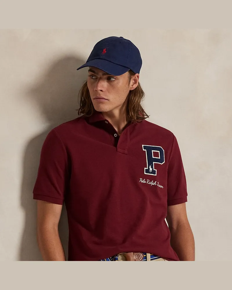 Ralph Lauren Classic-Fit College-Poloshirt aus Piqué Red