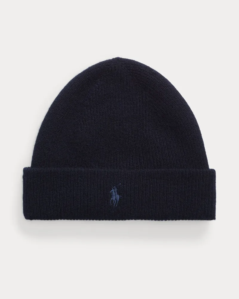 Ralph Lauren Waschbare Mütze aus Kaschmir Blue