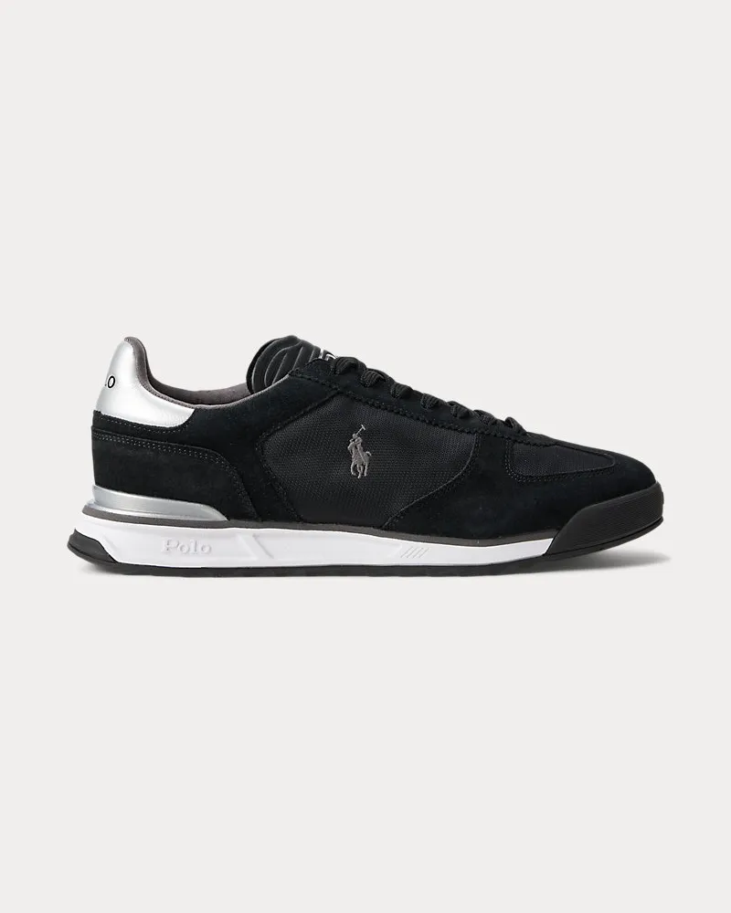 Ralph Lauren Wildleder-Oxford-Sneaker Varick Black