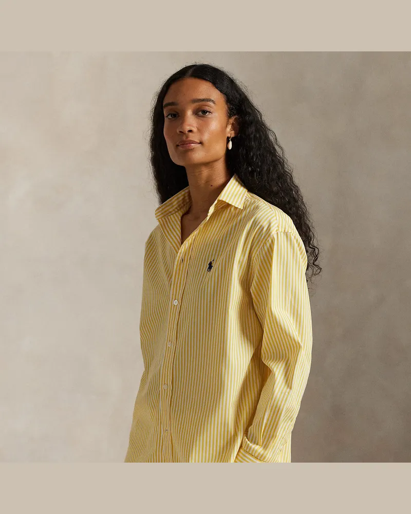 Ralph Lauren Relaxed-Fit Baumwollhemd mit Streifen Yellow