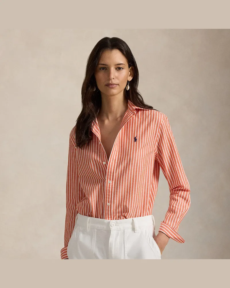 Ralph Lauren Classic-Fit Baumwoll-Leinen-Hemd Orange