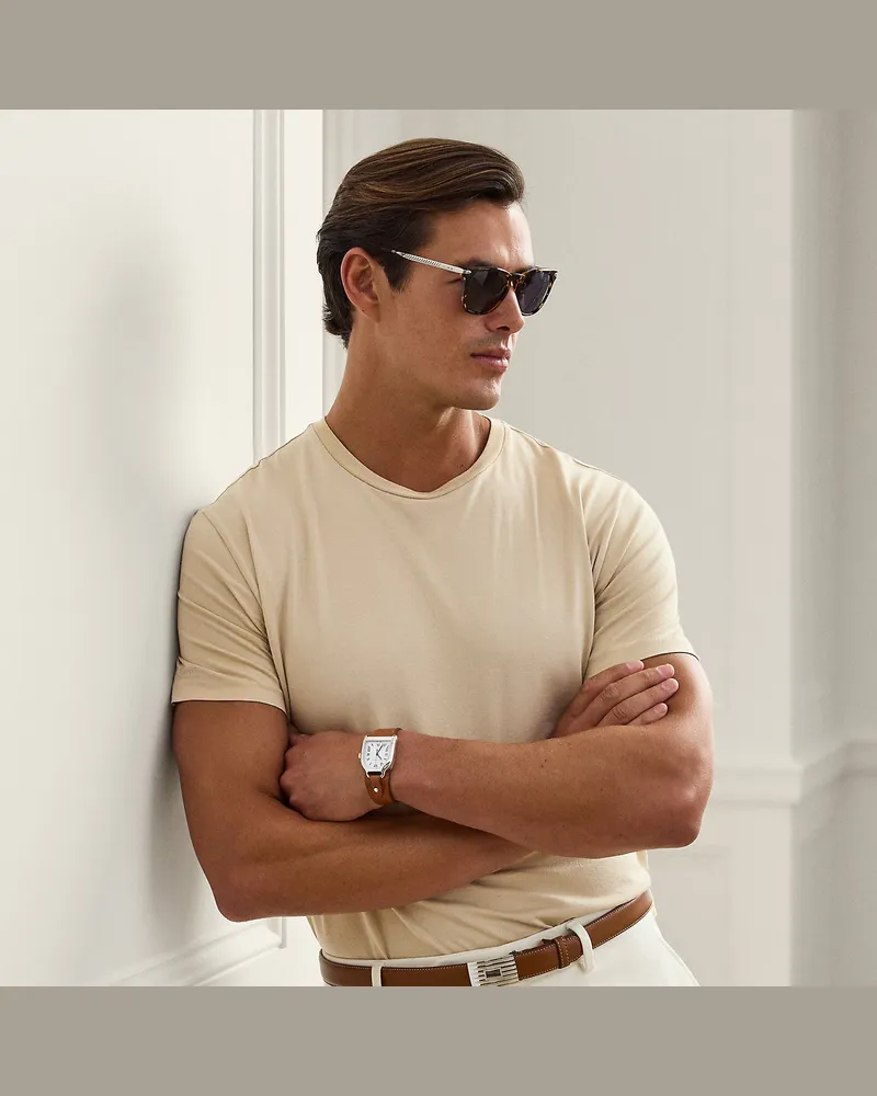 Ralph Lauren Jersey-T-Shirt mit Tasche Grey