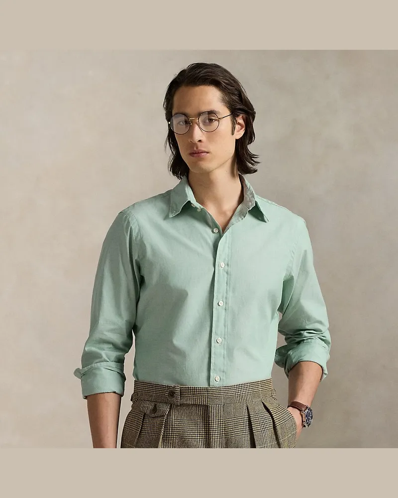 Ralph Lauren Classic-Fit Fil-à-Fil-Hemd Green