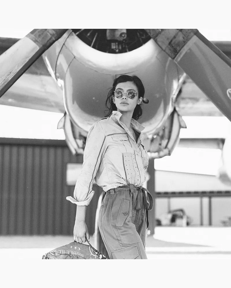 Ralph Lauren Besticktes Baumwollhemd Tan