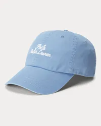 Ralph Lauren Baumwolltwill-Baseballkappe mit Logo Blue