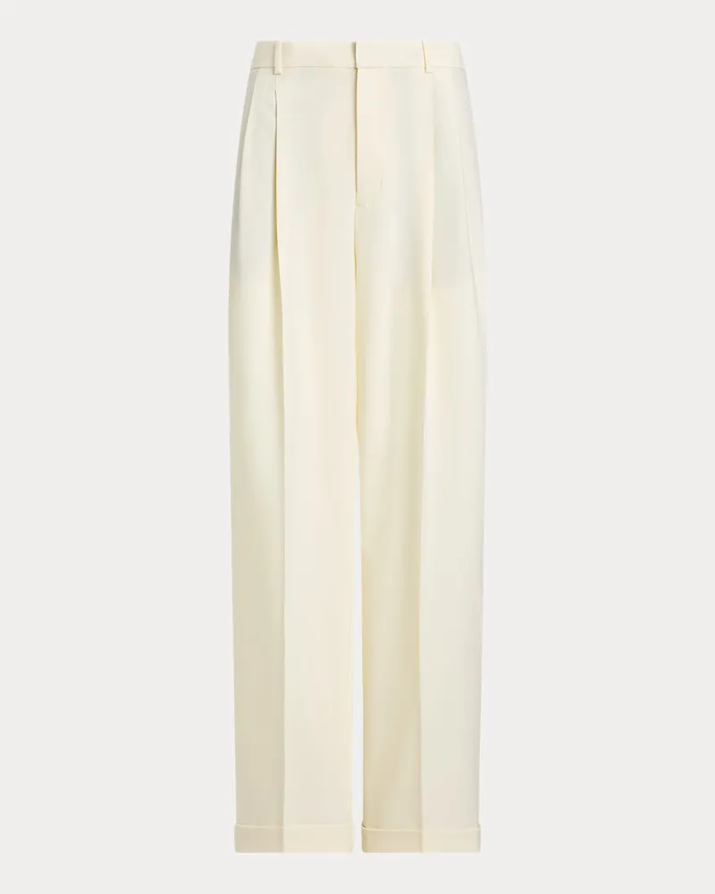 Ralph Lauren Bacall-Hose aus Wollmischung Cream