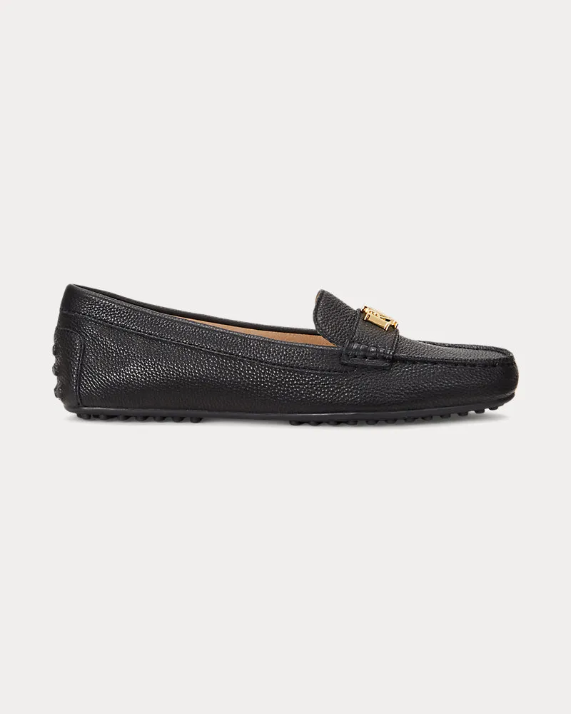 Ralph Lauren Loafer Barnsbury aus Narbenleder Black