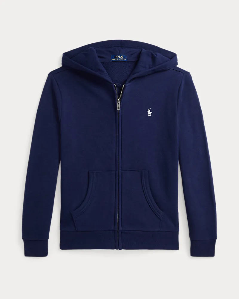 Ralph Lauren Kapuzenjacke aus French-Terry Blue