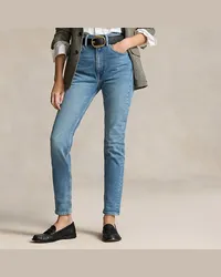 Ralph Lauren Super-Slim-Jeans mit hoher Leibhöhe Blue