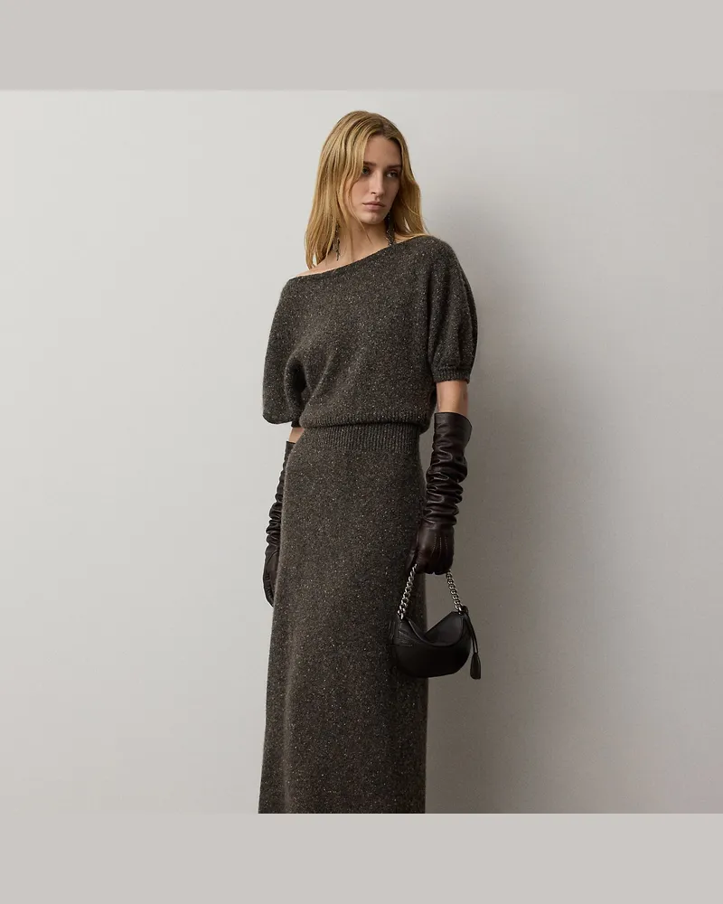 Ralph Lauren Tageskleid Cecie aus Kaschmirmischung Brown