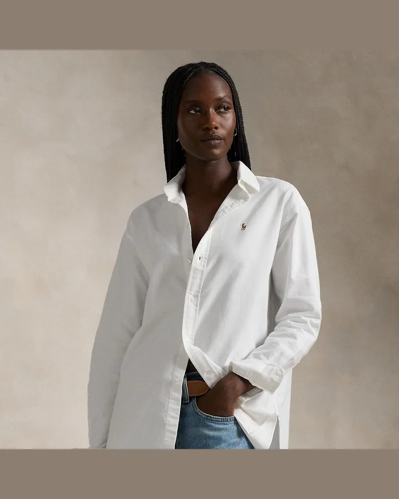 Ralph Lauren Das klassische Relaxed-Fit Oxfordhemd White