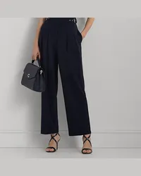 Ralph Lauren Bundfaltenhose in 3/4-Länge mit Gürtel Blue