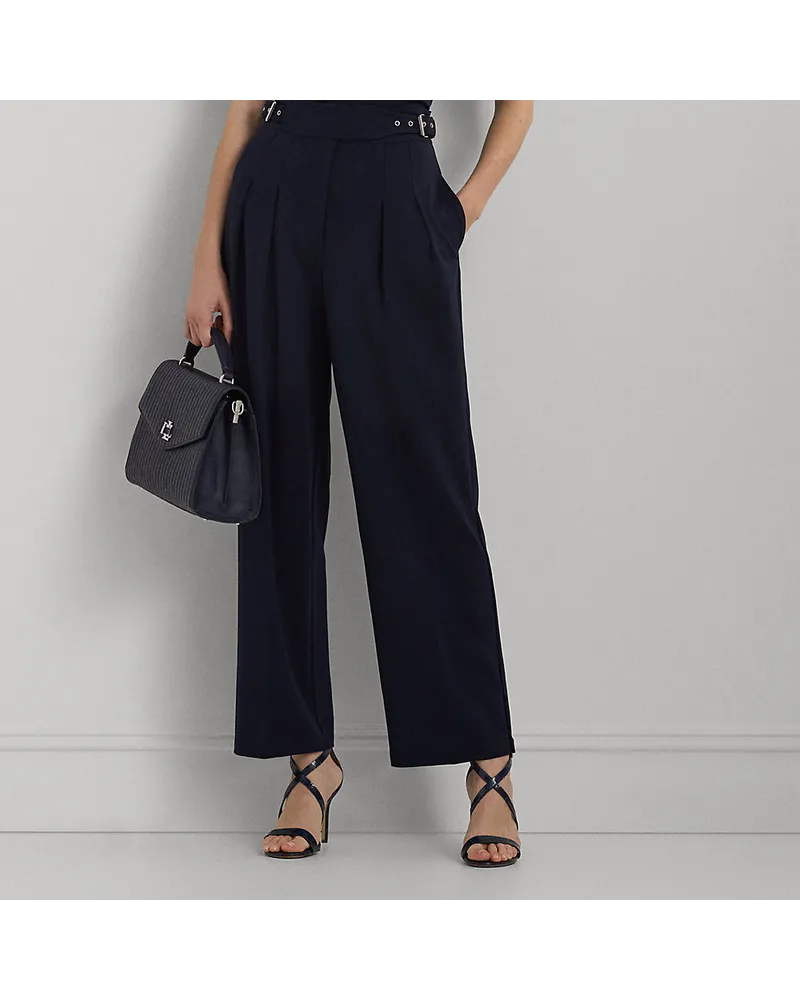 Ralph Lauren Bundfaltenhose in 3/4-Länge mit Gürtel Blue