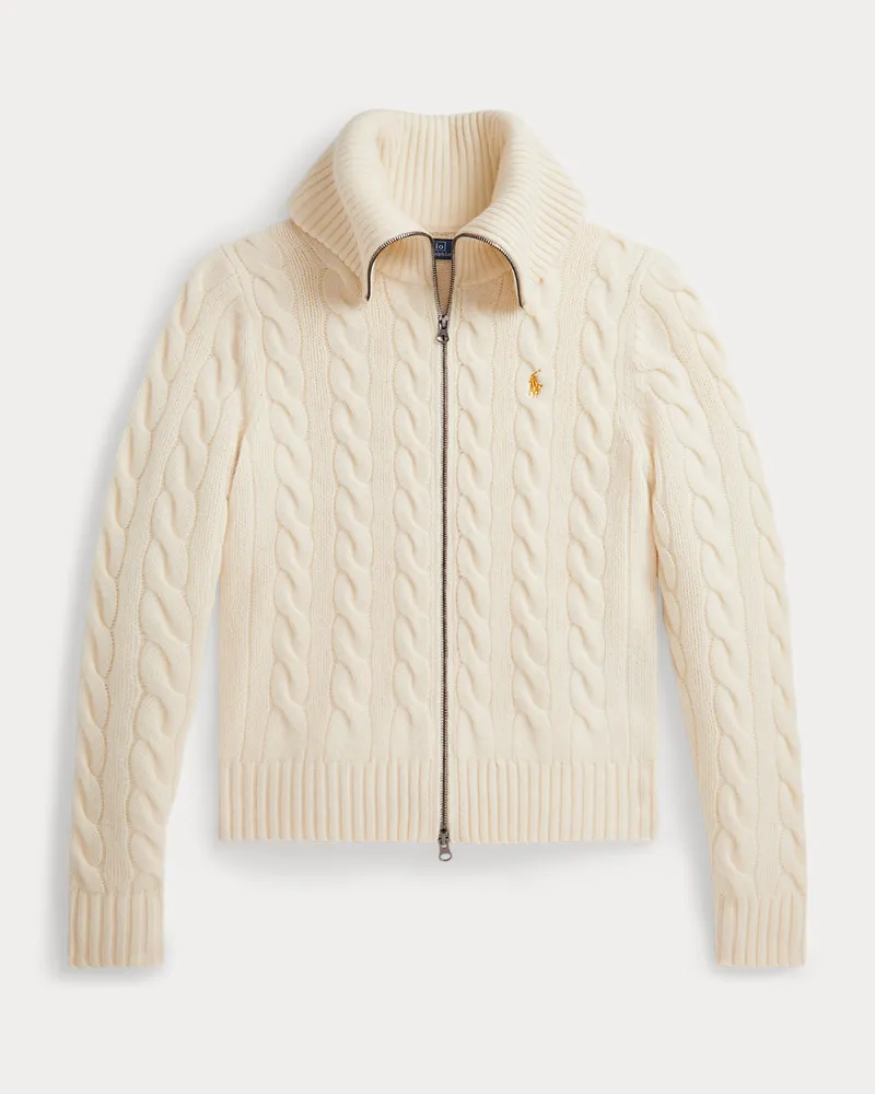 Ralph Lauren Wollstrickjacke Lunar New Year White