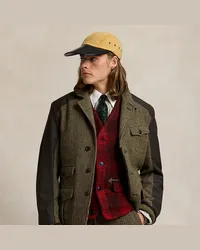 Ralph Lauren Tailored Oilcloth-Shetland Wool Jacket Multi