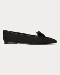 Ralph Lauren Ripsband-Loafer mit Samtschleife Black