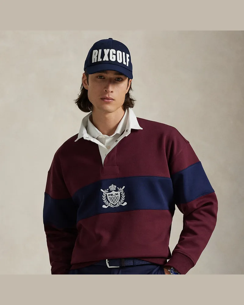Ralph Lauren Relaxed-Fit Rugby-Sweatshirt mit Wappen Red