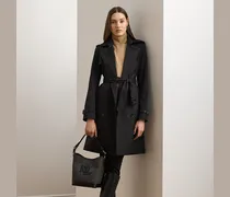 Zweireihiger Trenchcoat mit Baumwolle
