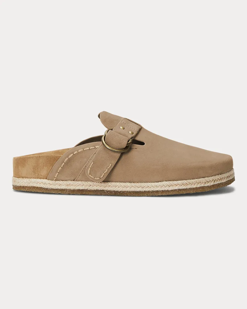Ralph Lauren Clog-Sandale Turbach aus Wildleder Natural