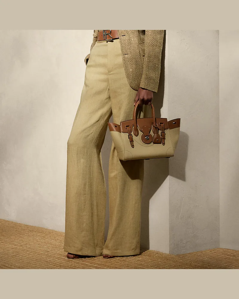 Ralph Lauren Hose Dean aus Seiden-Leinen-Twill Tan