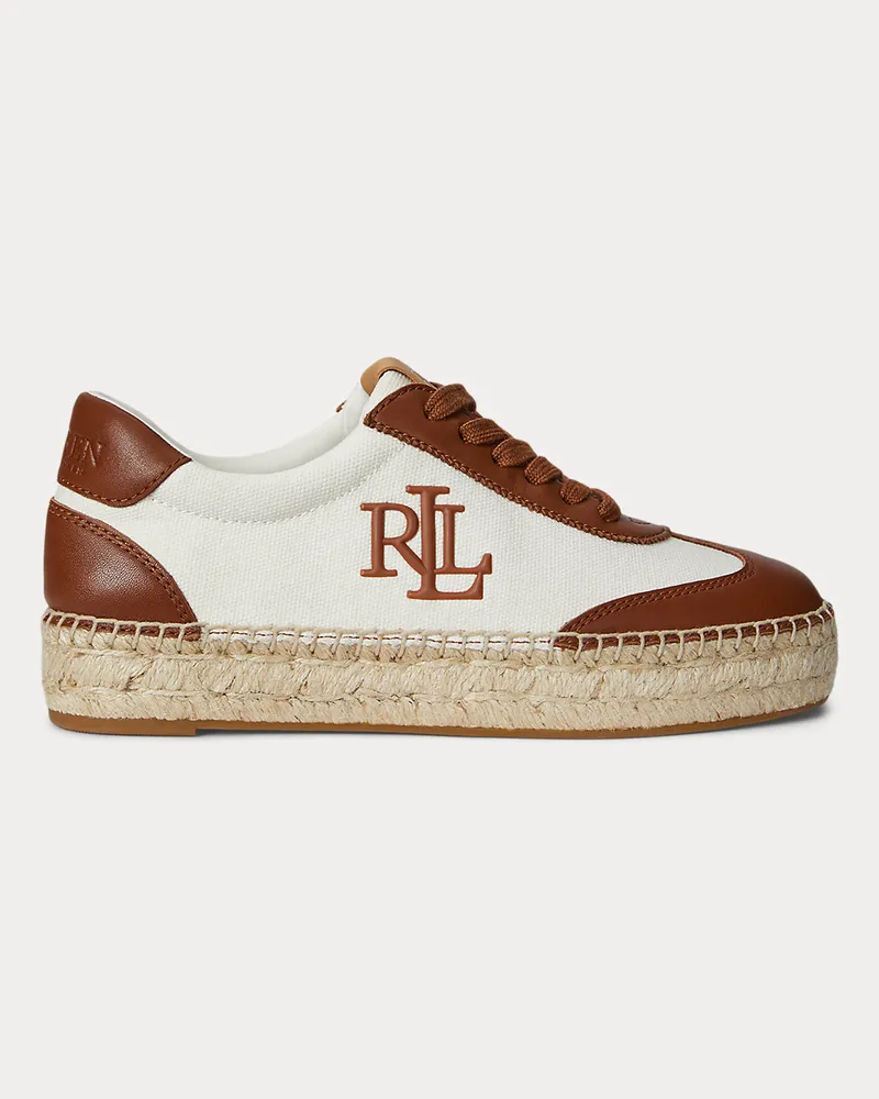 Ralph Lauren Espadrille-Sneaker Luize mit Nappaleder Natural