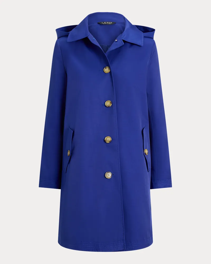 Ralph Lauren Balmacaan-Mantel mit Kapuze Blue
