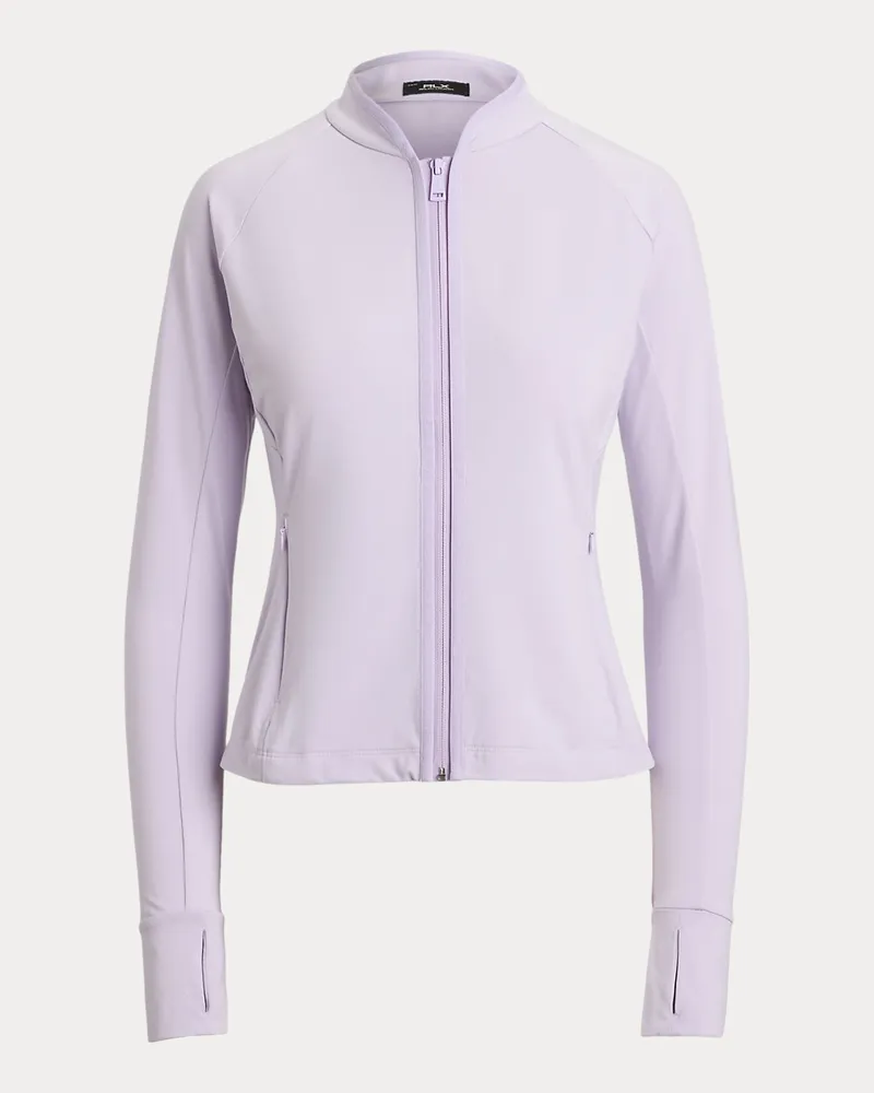 Ralph Lauren Stretchjersey-Jacke mit Reißverschluss Purple