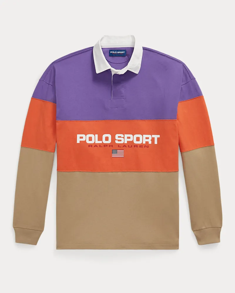 Ralph Lauren Big-Fit Rugbyhemd Polo Sport Purple